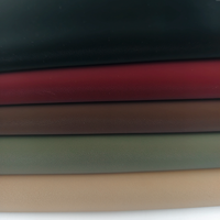 Tissu en cuir PU 100% ultra-doux à texture veloutée, style chinois, avec support tricoté, 310 GSM, pour vêtements