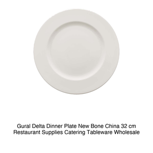 Assiette plate Delta en porcelaine fine 32 cm Gural -6 - Product Image 2