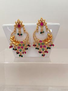 Pendientes de Araña de Latón con Baño de Bronce Antiguo y Circonitas, Diseño Floral, Joyería Vintage para Mujer, Ideal para Bodas - Product Image 1