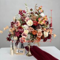 Centros de Mesa Florales de Seda Artificiales Grandes de 90 cm, Nuevos, al por Mayor, para Decoración de Bodas y Regreso a Clases, Hechos a Mano