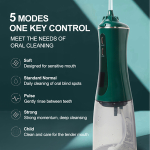 Hydrocureur dentaire portable à <span class=keywords><strong>jet</strong></span> <span class=keywords><strong>d</strong></span>'<span class=keywords><strong>eau</strong></span> avec écran LCD OLED numérique de 350 ml, 150 psi, pour le nettoyage buccal - Product Image 4