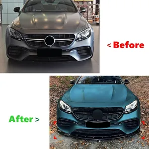 สำหรับ E-Class W213 E63 2016-2020 AMG ชุดแต่งกันชนหน้า สปอยเลอร์ ดิฟฟิวเซอร์ บอดี้คิท ชุดป้องกัน - Product Image 2