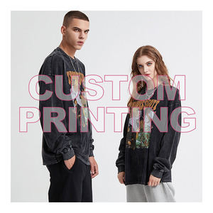 Bán Chạy Nhất Tùy Chỉnh Cổ Điển T-Shirts Cho Nam Giới Bán Buôn Bông Mens Đồ Họa Axit Rửa T Áo Sơ Mi - Product Image 1