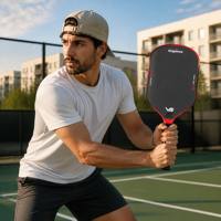 Raquette de pickleball Power Toray T700 en fibre de carbone pressée à chaud 16 mm, grain extra fin, 230 g, qualité tournoi, OEM, entraînement