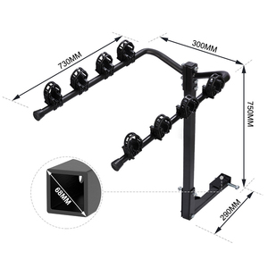 Vente directe usine <span class=keywords><strong>Porte</strong></span>-vélos réglable pour fixation sur <span class=keywords><strong>coffre</strong></span> de <span class=keywords><strong>voiture</strong></span>, pour 3 vélos, Noir, Capacité de charge 60 kg - Product Image 6