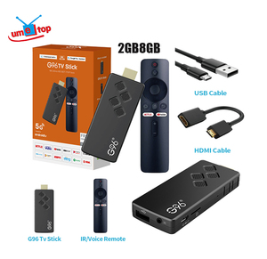 Prix de gros Clé <span class=keywords><strong>IPTV</strong></span> <span class=keywords><strong>4K</strong></span> <span class=keywords><strong>Strong</strong></span> G96 Smart Android TV Stick 2 Go 8 Go Wi-Fi 2.4G 5G Câble USB Télécommande vocale pour Dongle Fire TV - Product Image 2