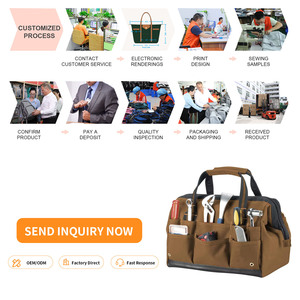 OEM Custom Hot Sale High Quality Large Durable <strong>Tote</strong> Electrical <strong>Tool</strong> Kit <strong>Bag</strong> - Product Image 5