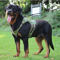 Harnais pour chien personnalisé en gros, réglable, durable, anti-traction, gilet d'entraînement pour chien, harnais tactique pour chien