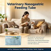Sonde d'alimentation entérale pour animaux avec fil-guide