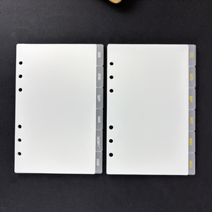 ตัวแบ่งแท็บแผ่นฟอยล์สีเงินแบบกำหนดเองได้แถบพลาสติกใส12แท็บตัวแบ่งการวางแผน<span class=keywords><strong>ราย</strong></span><span class=keywords><strong>เดือน</strong></span>ตัวแบ่งแผนบรรจุภายในหน้า PP สำหรับตัวยึด - Product Image 3