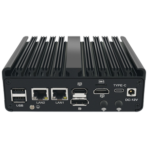 Nuevo Mini PC Industrial Intel N100 N150, Doble LAN, Triple Pantalla, Doble RS232 RS485, DDR5, Sin Ventilador, SSD, Computadora Integrada H30X-2L - Product Image 1