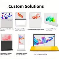 Écran tactile transparent LCD de 30 pouces, affichage numérique, résolution 1366x768, 120 Hz, fonction SDK pour les magasins de détail, utilisation en extérieur