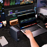 21 in 1 Thunderbolt 4 Docking Station 40Gbps 90W PD 8K HDMI 2.5G Ethernet USB C Hub untuk MacBook Pro M3 M2 M1 Laptop Windows