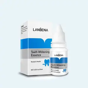 Lanbena отбеливающая жидкость для удаления зубов профессиональная легкая отбеливающая эссенция для белых зубов