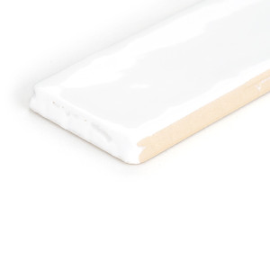Piastrella Creta 50 Bianca 5x50 Cm Lucida con Bordi Irregolari - Product Image 2