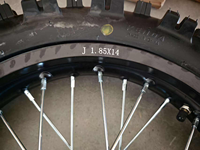 14 17 Zoll Kenda Offroad-Reifen-Radsatz mit Nabe für Elektro-Dirtbike Vorne Hinten 1,85x14 1,5x17 Ersatzkit