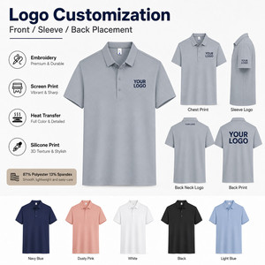 Camisa de Manga Corta para Hombre, Elástica, Antiarrugas, con Estampado Digital, de Poliéster Tejido, con Botones, Diseño Liso, Casual y Suave - Product Image 2
