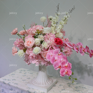 Luxury Pink Handmade Artificial Flower <strong>Bouquet</strong> for Wedding Table Centerpiece Bridal Decor for Christmas New Year - Product Image 6
