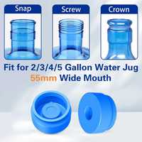 Vente en gros de couvercles de seau en silicone de 3 à 5 gallons, anti-fuite, remplacement de bouchon pour le camping, le pique-nique, le contenant d'eau