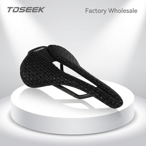 Vente en gros usine : <span class=keywords><strong>Selle</strong></span> de vélo en fibre de carbone imprimée en 3D 250x143mm/250x160mm, design ergonomique léger et creux 7x9mm, pour course XC, OEM - Product Image 6