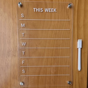 Trong Suốt Khô Xóa Hiển Thị Xóa Thông Báo Xóa Thông Báo Tin Nhắn Acrylic Tấm Từ Hàng Tuần Kế Hoạch Viết Hội Đồng Quản Trị Cho Tủ Lạnh - Product Image 2