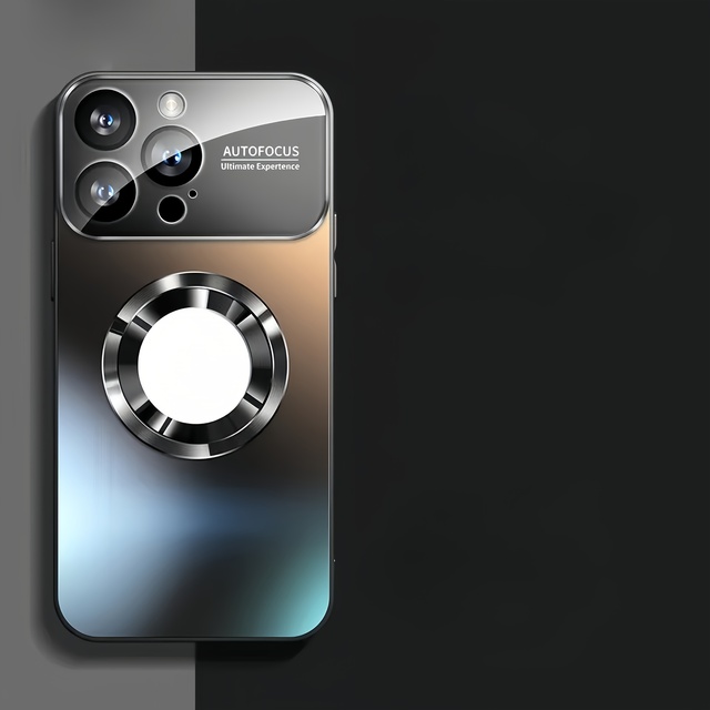 Matte Titanium Metallic Phone Case for IPhone 11 12 13 14 15 16 Series Magnetic Wireless Charging, Shockproof Lens Protection