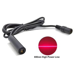 200MW โมดูลไดโอดเลเซอร์อุตสาหกรรมเส้นสีแดง12X50mm 650nm ใช้งานง่ายโฟกัสคงที่พร้อมสาย DC สภาพเลนส์กระจกใหม่ - Product Image 1