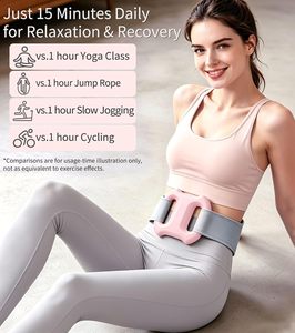 Mini masseur corporel complet, vibromasseur musculaire amincissant pour le dos, la taille et l'abdomen, anneau de relaxation fascia, ceinture de massage par vibration profonde des tissus - Product Image 3