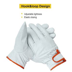 Toptan Palm takviye keçi inek deri endüstriyel kaynak emniyet sürücü yumuşak çalışma eldiven - Product Image 3
