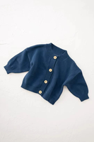 Ensemble de vêtements chauds pour bébé en tricot pour filles, 100% coton, tricot d'automne et d'hiver, cardigan et évasés