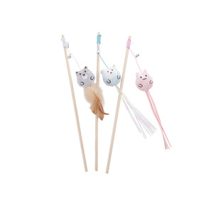 Nuevo producto transfronterizo: Muñeco de peluche de dibujos animados, juguete interactivo para gatos con plumas y cascabel. - Product Image 1
