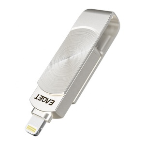 EAGET I66pro 3合1 u盘128gb 256GB MFI认证OTG <span class=keywords><strong>Pendrive</strong></span>适用于手机/电脑/安卓 - Product Image 2