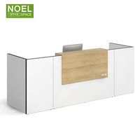 Bureaux de réception modernes en bois sur mesure, design blanc