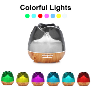 Máy Khuếch Tán Tinh Dầu Hoa Trong Suốt Màu Đen Cho Gia Đình Máy Tạo Độ Ẩm Nước Sương Mù Mát Mẻ Màu Hồng Đen Với Sản Phẩm Còn Hàng - Product Image 4