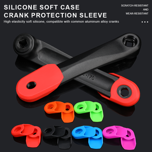 RIDERACE 2 Pezzi Protezione per Manovella Bicicletta in Silicone Leggero Multicolore per Mountain <span class=keywords><strong>Bike</strong></span> e Bici da Strada - Product Image 2