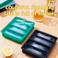 Bacs à glace empilables en silicone sans BPA, super cubes à démoulage facile, contenants de stockage alimentaire avec couvercles pour la préparation des repas