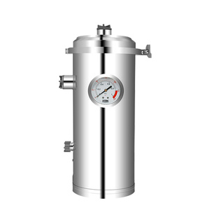 Système de filtration d'eau manuel pour toute la maison FS-4000K en acier inoxydable 304, autonettoyant, débit de 4000 L/h, manomètre, 0,01 <span class=keywords><strong>micron</strong></span> - Product Image 1
