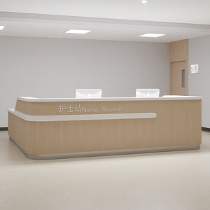 L-tipo moderno hospital front <span class=keywords><strong>desk</strong></span> enfermeira estação recepção contador feito-à-medida durável & multi-função - Product Image 3