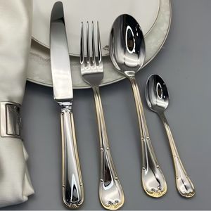 Juego de cubiertos de cocina de acero inoxidable de lujo, juego de cubiertos de <span class=keywords><strong>4</strong></span> Uds., cuchillo, cuchara, tenedor, vajilla elegante, paquete de regalo - Product Image 6