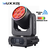 Projecteur de scène à LED sans fil DMX 7x40W alimenté par batterie Muxxdj avec effet Bee Eye Wash pour DJ et mariages