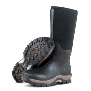 Botas de lluvia de neopreno de corte largo para hombre - Product Image 1