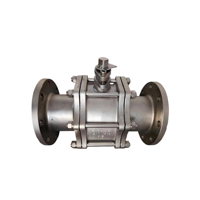 Vannes à boisseau sphérique manuelles OEM DIDLINK en acier inoxydable 316, 3 pièces, raccord femelle, montage direct, 1000 WOG, siège PTFE, ANSI B16.34