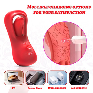 Jouets sexuels vibrants portables pour femmes, vibrateur télécommandé avec 9 modes de vibration, mini-vibromasseurs en forme de langue, jouets pour adultes - Product Image 6