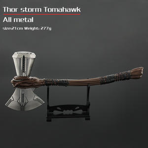 Commercio all'ingrosso di alta qualità Full Metal <span class=keywords><strong>Thor</strong></span> Hammer <span class=keywords><strong>Marvel</strong></span> Mini Axe portachiavi Movie Avenger Toy - Product Image 3