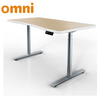 Table de bureau pour enfants OMNI, moderne, durable, réglable en hauteur, base en acier, certifiée BIFMA, garantie 3-5 ans