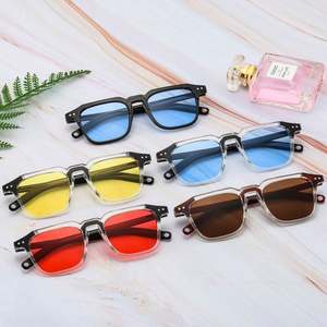 Gafas de Sol Cuadradas con Lentes de Estilo Oceánico, Vintage, Personalizadas al por Mayor, para Hombre y Mujer, Montura Pequeña y Colorida - Product Image 2