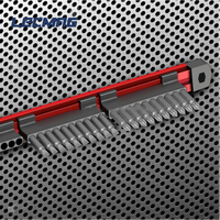 Support magnétique en métal LEC pour embouts, support de rangement en aluminium, support fixe pour multiprises, rangement suspendu, personnalisable OEM, outil de bricolage