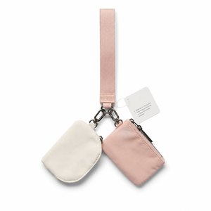 USA Warehouse Portable Dual Small Nylon Purse <b>Glitter</b> Wrist Band Zipper Design Ladies Key <b>Lipstick</b> Mini Storage Pouch - Product Image 5