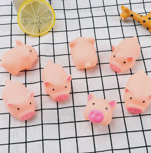 ของเล่นหมูบีบสุดน่ารัก ของเล่นบีบสัตว์เลี้ยงนุ่มนิ่มสำหรับเด็ก ของเล่นบีบแก้เครียด มีเสียง ยางนิ่ม ของเล่นบีบหมูขนาดเล็ก บรรเทาความเครียด - Product Image 3