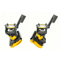 Rotateur hydraulique inclinable pour excavatrice, attache rapide, inclinaison et rotation, 45° °   Rotation à 360 degrés inclinable